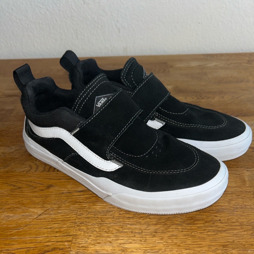 Vans Kyle Walker Pro Black White Velcro Skate Shoes